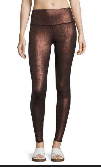 Alo yoga high rise metallic copper airbrushed leggings XS - Picture 16 of 16